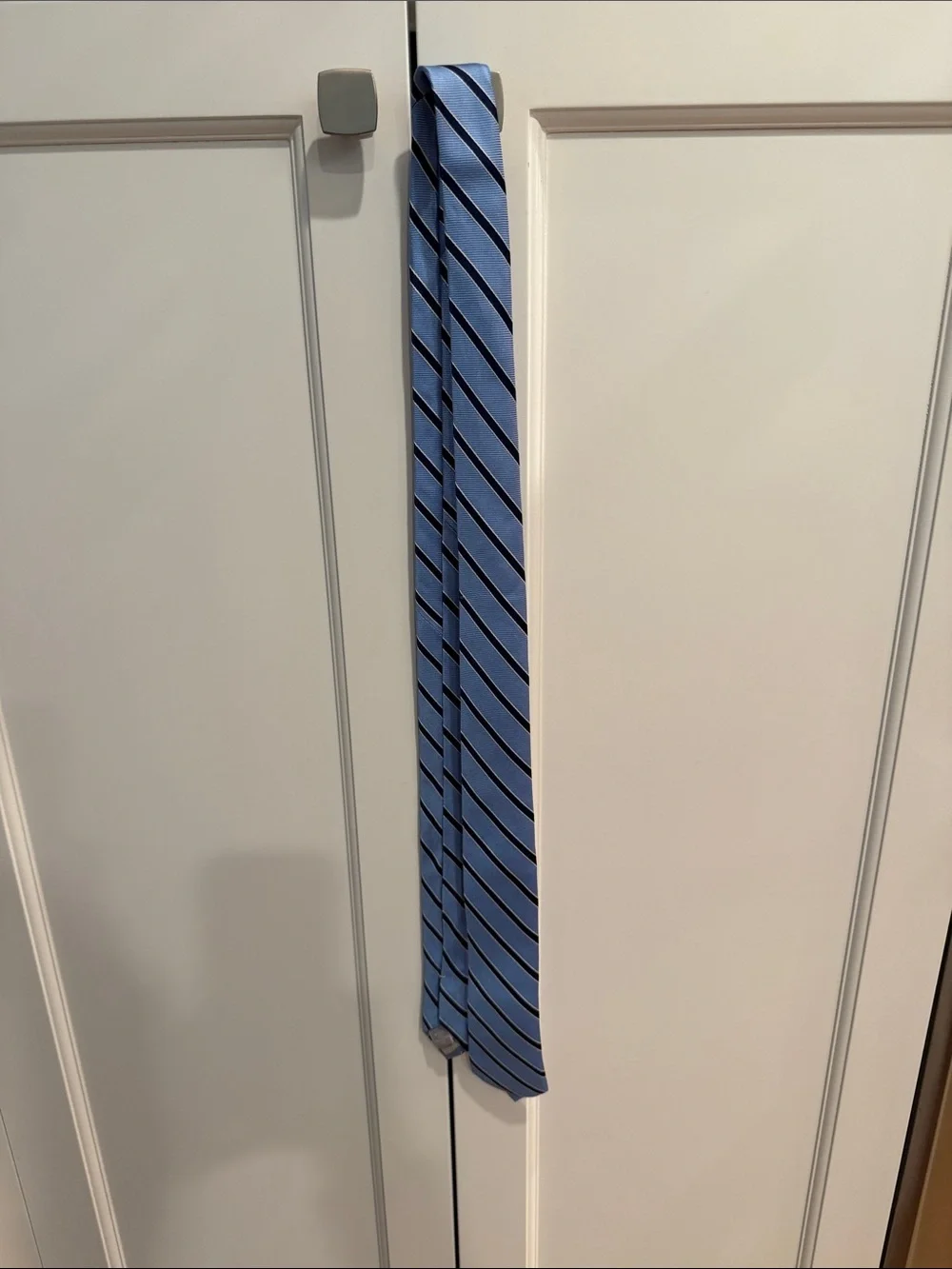 Nordstrom Light Blue and Navy Striped Kids Tie